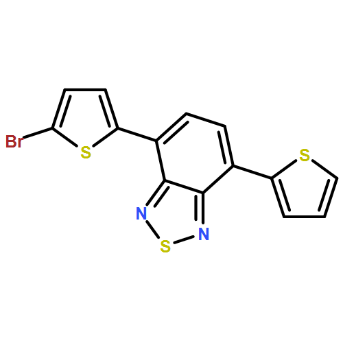 2,1,3-Benzothiadiazole, 4-(5-bromo-2-thienyl)-7-(2-thienyl)- 
