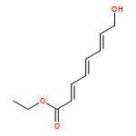2,4,6-Octatrienoic acid, 8-hydroxy-, ethyl ester, (2E,4E,6E)-