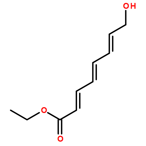 2,4,6-Octatrienoic acid, 8-hydroxy-, ethyl ester, (2E,4E,6E)-