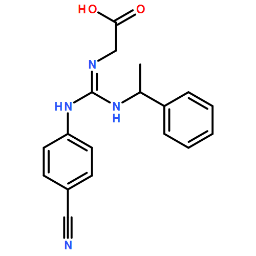 Glycine, N-[[(4-cyanophenyl)amino][[(1S)-1-phenylethyl]amino]methylene]-