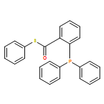 Benzenecarbothioic acid, 2-(diphenylphosphino)-, S-phenyl ester