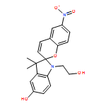 Spiro[2H-1-benzopyran-2,2'-[2H]indole]-1'(3'H)-ethanol, 5'-hydroxy-3',3'-dimethyl-6-nitro-
