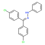 Methanone, bis(4-chlorophenyl)-, phenylhydrazone (9CI)