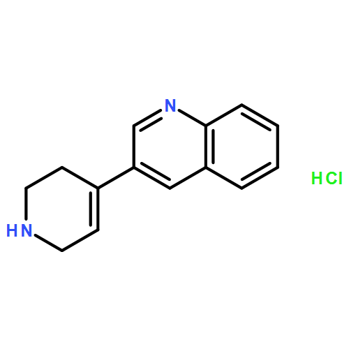 Quinoline, 3-(1,2,3,6-tetrahydro-4-pyridinyl)-, monohydrochloride