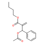 Benzenepropanoic acid, β-(acetyloxy)-α-methylene-, butyl ester
