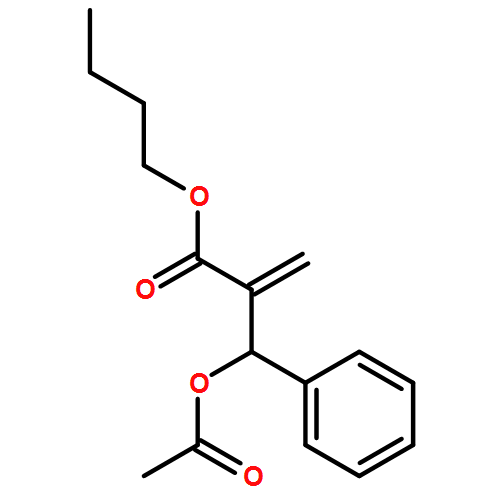 Benzenepropanoic acid, β-(acetyloxy)-α-methylene-, butyl ester
