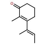 2-Cyclohexen-1-one, 2-methyl-3-(1-methyl-1-propenyl)-, (E)-