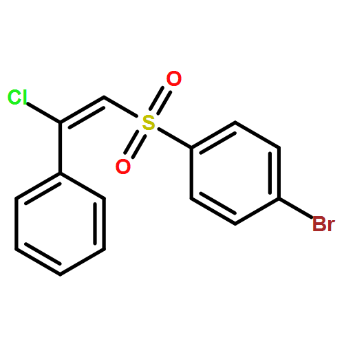 Benzene, 1-bromo-4-[(2-chloro-2-phenylethenyl)sulfonyl]-, (E)-