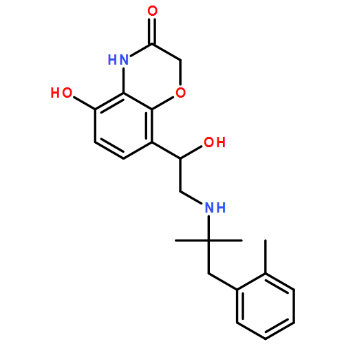 2H-1,4-Benzoxazin-3(4H)-one, 8-[2-[[1,1-dimethyl-2-(2-methylphenyl)ethyl]amino]-1-hydroxyethyl]-5-hydroxy-