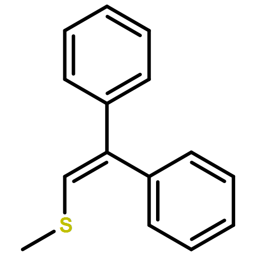 Benzene, 1,1'-[(methylthio)ethenylidene]bis-