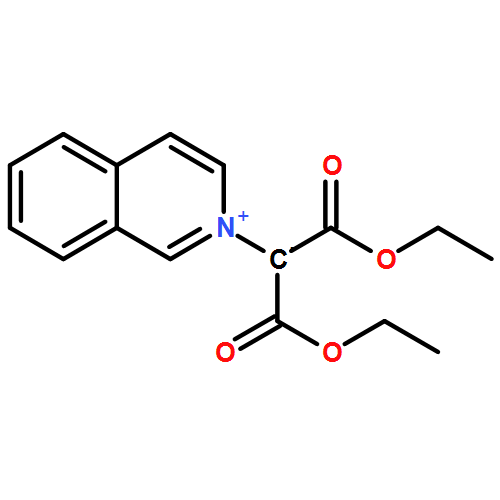 Isoquinolinium, 2-[2-ethoxy-1-(ethoxycarbonyl)-2-oxoethyl]-, inner salt