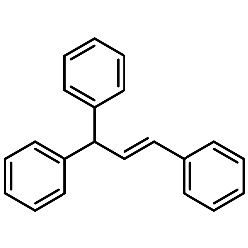 Benzene, 1,1',1''-(1E)-1-propen-1-yl-3-ylidenetris-
