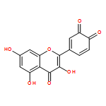 3,5-Cyclohexadiene-1,2-dione, 4-(3,5,7-trihydroxy-4-oxo-4H-1-benzopyran-2-yl)-