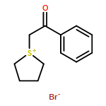 Thiophenium, tetrahydro-1-(2-oxo-2-phenylethyl)-, bromide
