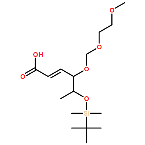 2-Hexenoic acid, 5-[[(1,1-dimethylethyl)dimethylsilyl]oxy]-4-[(2-methoxyethoxy)methoxy]-, (2E,4R,5S)-