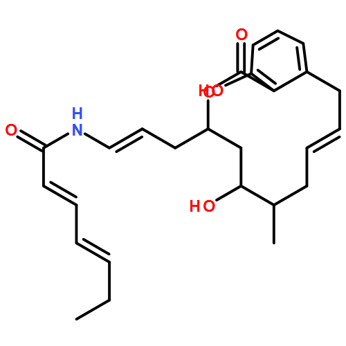 2,4-Heptadienamide, N-[(1Z)-3-[(3S,5R,6S,8E)-3,4,5,6,7,10-hexahydro-5,14-dihydroxy-6-methyl-1-oxo-1H-2-benzoxacyclododecin-3-yl]-1-propen-1-yl]-, (2Z,4Z)-