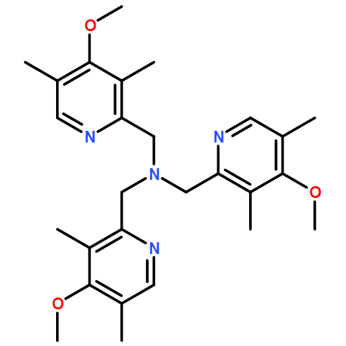 2-Pyridinemethanamine, 4-methoxy-N,N-bis[(4-methoxy-3,5-dimethyl-2-pyridinyl)methyl]-3,5-dimethyl-