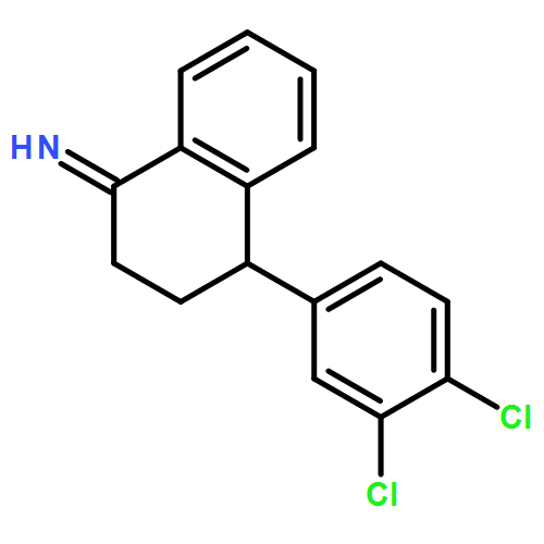 1(2H)-Naphthalenimine, 4-(3,4-dichlorophenyl)-3,4-dihydro-, (4S)-
