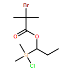 Propanoic acid, 2-bromo-2-methyl-, 1-(chlorodimethylsilyl)propyl ester