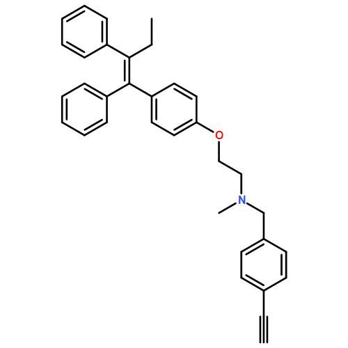 Benzenemethanamine, N-[2-[4-[(1Z)-1,2-diphenyl-1-buten-1-yl]phenoxy]ethyl]-4-ethynyl-N-methyl-