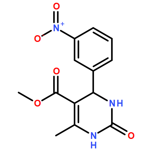 5-Pyrimidinecarboxylic acid, 1,2,3,4-tetrahydro-6-methyl-4-(3-nitrophenyl)-2-oxo-, methyl ester