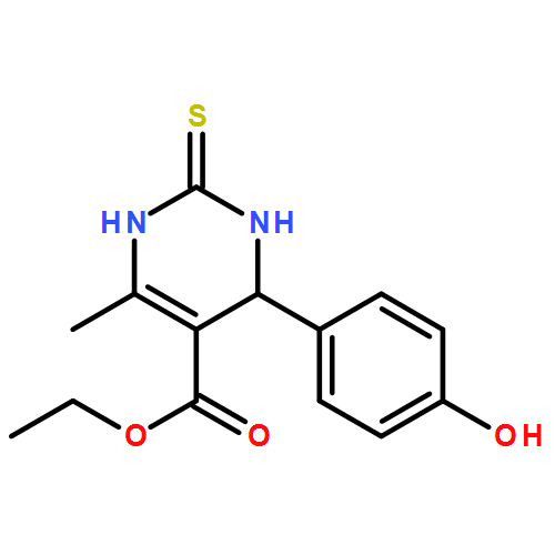 5-Pyrimidinecarboxylic acid,1,2,3,4-tetrahydro-4-(4-hydroxyphenyl)-6-methyl-2-thioxo-, ethyl ester