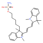 3H-Indolium, 3-[5-[(aminohydroxyphosphinyl)oxy]pentyl]-2-[3-(1,3-dihydro-1,3,3-trimethyl-2H-indol-2-ylidene)-1-propen-1-yl]-1,3-dimethyl-