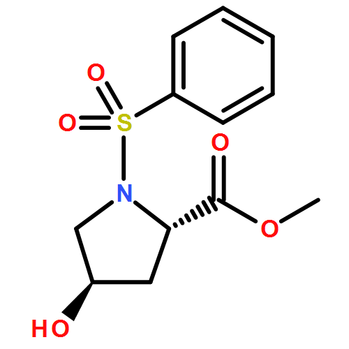 L-Proline, 4-hydroxy-1-(phenylsulfonyl)-, methyl ester, (4R)-