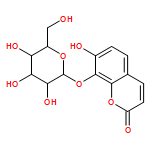 2H-1-Benzopyran-2-one, 8-(β-D-glucopyranosyloxy)-7-hydroxy-