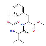 L-Phenylalanine, N-[(1,1-dimethylethoxy)carbonyl]-L-valyl-, methyl ester