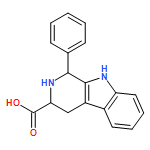 1H-Pyrido[3,4-b]indole-3-carboxylic acid, 2,3,4,9-tetrahydro-1-phenyl-, (3S)-