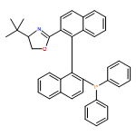 Oxazole,4-(1,1-dimethylethyl)-2-[(1R)-2'-(diphenylphosphino)[1,1'-binaphthalen]-2-yl]-4,5-dihydro-, (4S)-