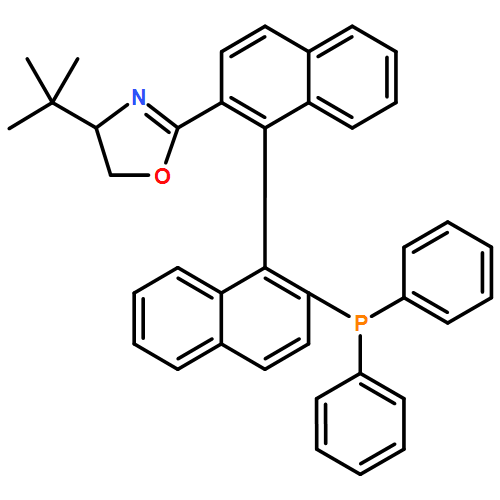 Oxazole,4-(1,1-dimethylethyl)-2-[(1R)-2'-(diphenylphosphino)[1,1'-binaphthalen]-2-yl]-4,5-dihydro-, (4S)-