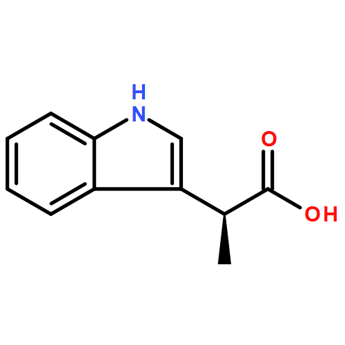 1H-Indole-3-acetic acid, α-methyl-, (αS)-