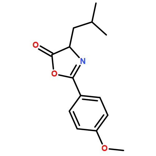 5(4H)-Oxazolone, 2-(4-methoxyphenyl)-4-(2-methylpropyl)-