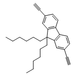 9H-Fluorene, 2,7-diethynyl-9,9-dihexyl-