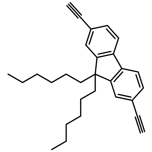9H-Fluorene, 2,7-diethynyl-9,9-dihexyl-