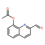 2-Quinolinecarboxaldehyde, 8-(acetyloxy)-