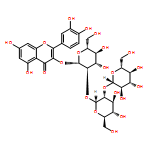 4H-1-Benzopyran-4-one, 2-(3,4-dihydroxyphenyl)-3-[(O-β-D-glucopyranosyl-(1→2)-O-β-D-glucopyranosyl-(1→2)-β-D-glucopyranosyl)oxy]-5,7-