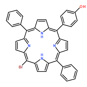 Phenol, 4-(15-bromo-10,20-diphenyl-21H,23H-porphin-5-yl)-