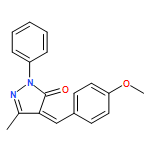 3H-Pyrazol-3-one, 2,4-dihydro-4-[(4-methoxyphenyl)methylene]-5-methyl-2-phenyl-, (4Z)-