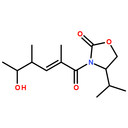 2-Oxazolidinone, 3-[(2E,4S,5R)-5-hydroxy-2,4-dimethyl-1-oxo-2-hexen-1-yl]-4-(1-methylethyl)-, (4S)-