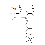Acetic acid, 2-(dimethoxyphosphinyl)-, (1R,2E,4S,5R)-5-[[(1,1-dimethylethyl)dimethylsilyl]oxy]-1-[(1S,2Z)-3-iodo-1-methyl-2-propen-1-yl]-2,4-dimethyl-2-hexen-1-yl ester