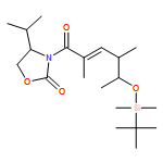 2-Oxazolidinone, 3-[(2E,4S,5R)-5-[[(1,1-dimethylethyl)dimethylsilyl]oxy]-2,4-dimethyl-1-oxo-2-hexen-1-yl]-4-(1-methylethyl)-, (4S)-