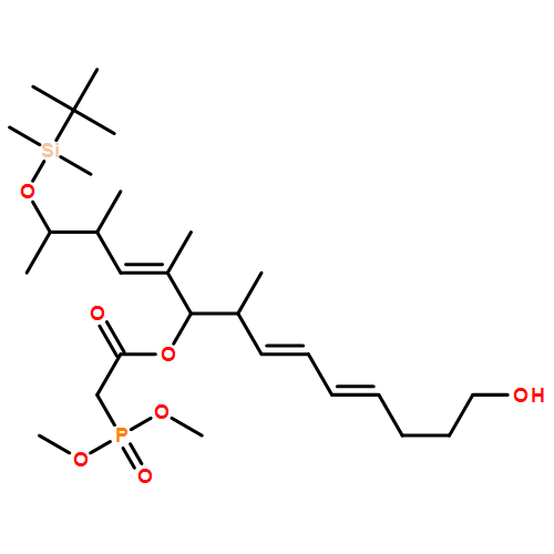 Acetic acid, 2-(dimethoxyphosphinyl)-, (1R,2S,3Z,5E)-1-[(1E,3S,4R)-4-[[(1,1-dimethylethyl)dimethylsilyl]oxy]-1,3-dimethyl-1-penten-1-yl]-9-hydroxy-2-methyl-3,5-nonadien-1-yl ester