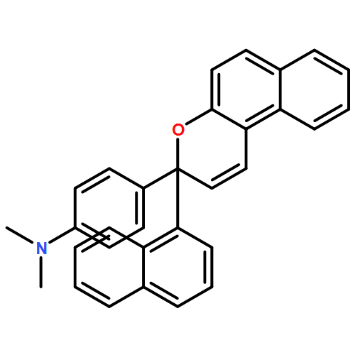 Benzenamine, N,N-dimethyl-4-[3-(1-naphthalenyl)-3H-naphtho[2,1-b]pyran-3-yl]-