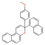 3H-Naphtho[2,1-b]pyran, 3-(4-methoxyphenyl)-3-(1-naphthalenyl)-