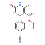 5-Pyrimidinecarboxylic acid, 4-(4-cyanophenyl)-1,2,3,4-tetrahydro-6-methyl-2-oxo-, ethyl ester