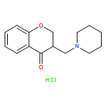4H-1-Benzopyran-4-one, 2,3-dihydro-3-(1-piperidinylmethyl)-, hydrochloride (1:1)