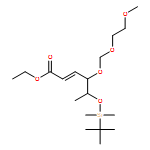 2-Hexenoic acid, 5-[[(1,1-dimethylethyl)dimethylsilyl]oxy]-4-[(2-methoxyethoxy)methoxy]-, ethyl ester, (2E,4R,5S)-